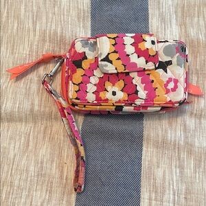 Vera Bradley Pink and Orange Floral wallet